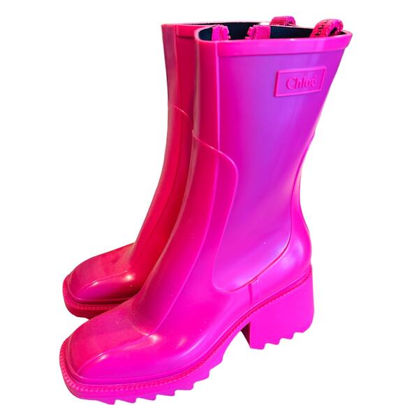 Chloe Betty Rain Boot - SZ 41 (11 US) EUC - Picture 4 of 9